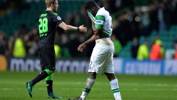 Kolo Toure help up his hands for his part in Celtic's defeat