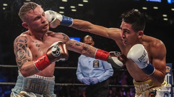 Carl Frampton (L) will face off once again with Mexico's Leo Santa Cruz
