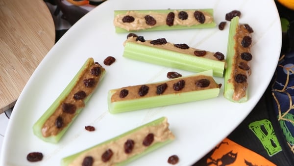 Introduce celery to your little ones in a new and exciting way! These are such good fun to put together and are packed full of nutrients.