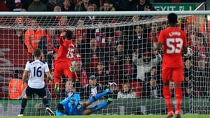 Sturridge scores the first of his two goals against Spurs
