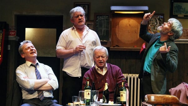 Charlie Bonner, Seamus O'Rourke, Arthur Riordan and Malcolm Adams in Jimmy Murphy's play Kings Of The Kilburn High Road