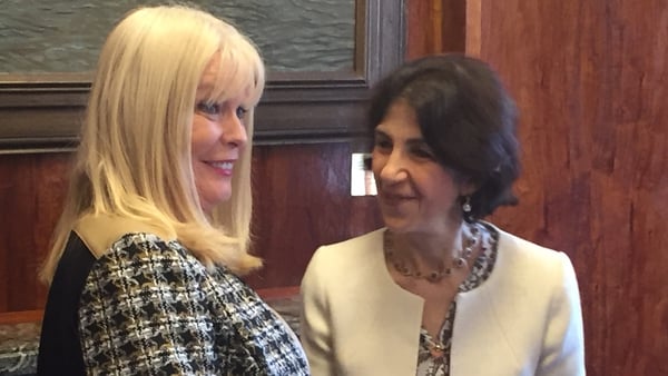Mary Mitchell O'Connor discussed CERN membershipo with Dr Fabiola Gianotti