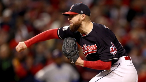 Corey Kluber dominated the Chicago Cubs batting line-up