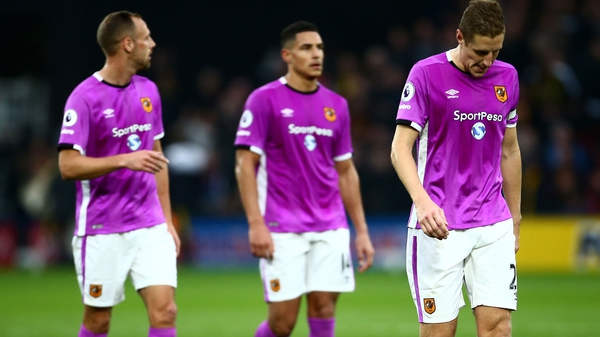 David Meyler and team-mates dejected at the final whistle