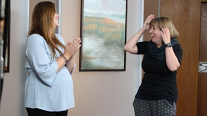The winning moment! Sinead Lawless is declared the winner of RTÉ One's Painting the Nation. The winning moment! Sinead Lawless is declared the winner of RTÉ One's Painting the Nation.