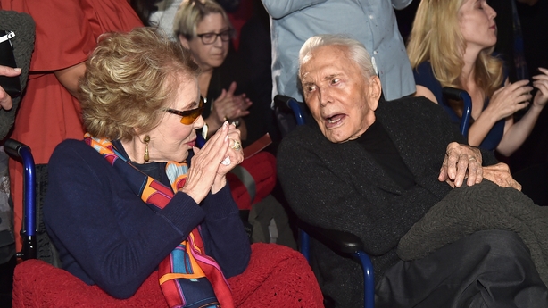 Anne and Kirk Douglas in 2016