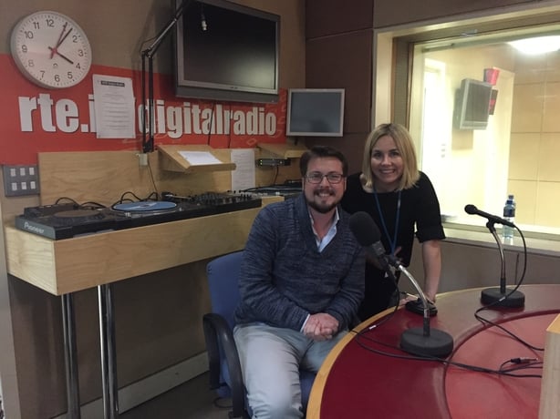 Devan Hughes in studio with Taragh Loughreygrant