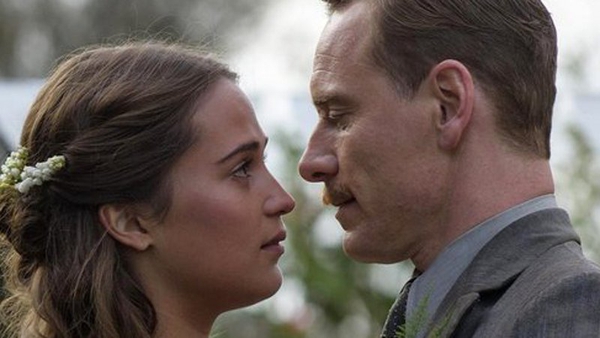 Michael Fassbender and Alicia Vikander in The Light Between Oceans