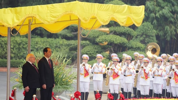 President Higgins  and his Vietnamese counterpart Tran Dai Quang