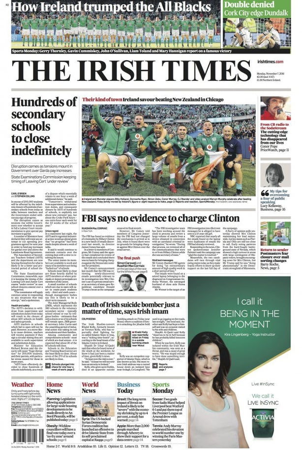 The Irish Times Nov 7