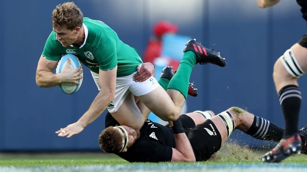 Wing Andrew Trimble looks set to return for Ireland against France