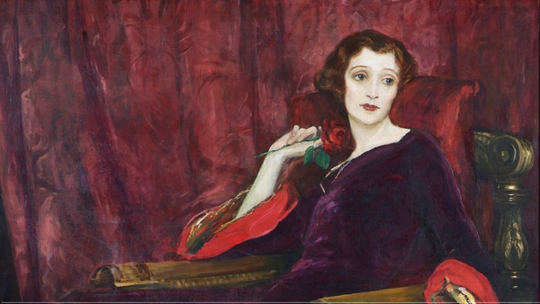 The Red Rose by Sir John Lavery, showing at The Crawford at the Castle exhibition at Dublin Castle.