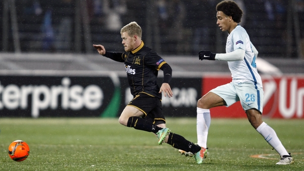 Daryl Horgan in action against Zenit