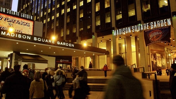 The Seventh Avenue entrance to Madison Square Garden