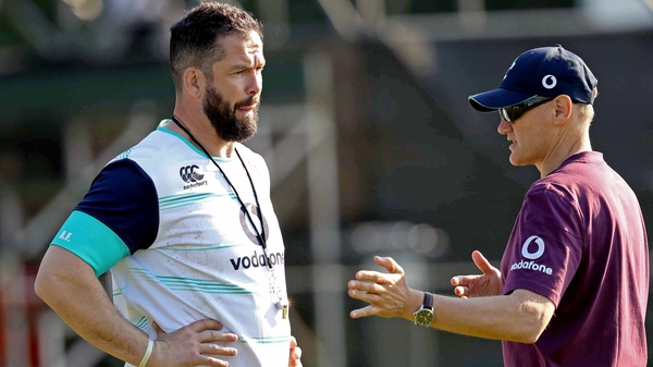 Andy Farrell (l) and Joe Schmidt in 2016