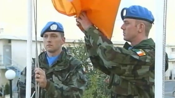 Irish Army Leave Lebanon (1991)