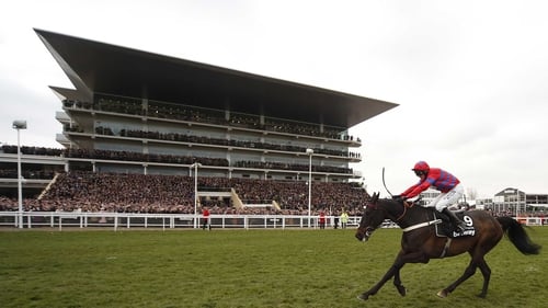 Sprinter Sacre en route to victory in the Betway Queen Mother Champion Steeple Chase at Cheltenham last March