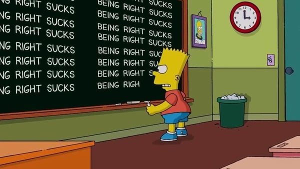 Bart Simpson is still in detention...