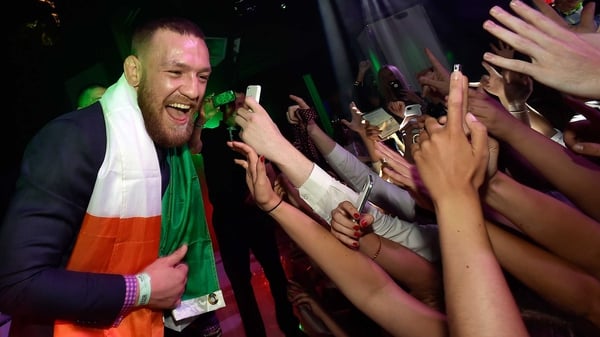 Conor McGregor soaks up the adulation of his fans