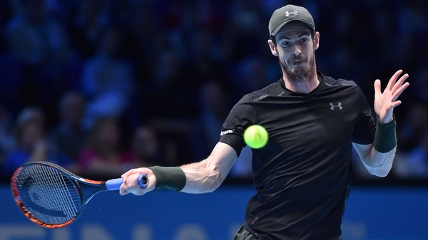 Andy Murray prepares to unleash a forehand at the 02