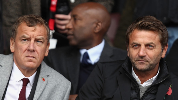 Lee Power (L) with Tim Sherwood