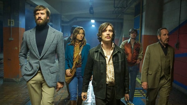 Cillian Murphy (centre) and Jack Reynor (back, right) star in Ben Wheatley's Free Fire, which screens at Audi Dublin International Film Festival.