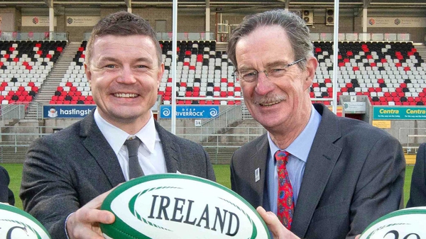 Brian O'Driscoll and Dick Spring