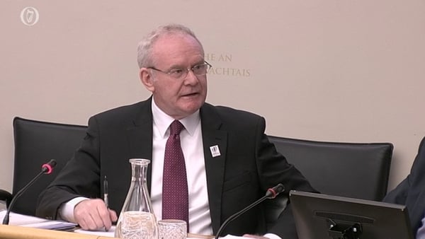 Martin McGuinness has appeared before the PAC