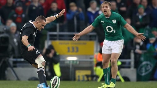 Luke Fitzgerald in action against the All Blacks in 2013
