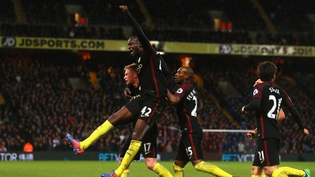 Toure celebrates his winner