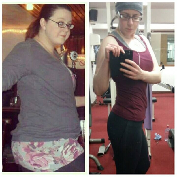 Angela's before and after