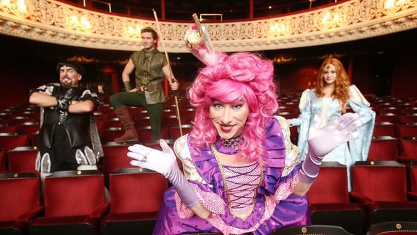 Oh yes they did! The cast of this year's Gaiety panto - you should see what they look like in costume...