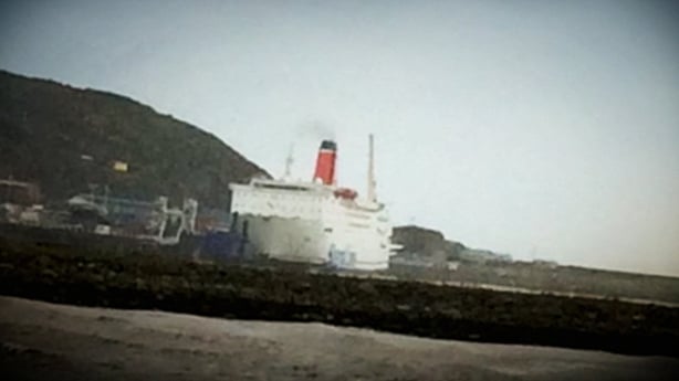 Stena Line ferry off Fishguard