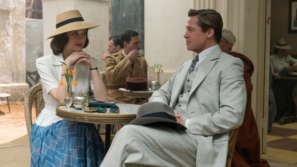 Cotillard and PItt in Casablanca: This could be the beginning of a beautiful friendship . . .
