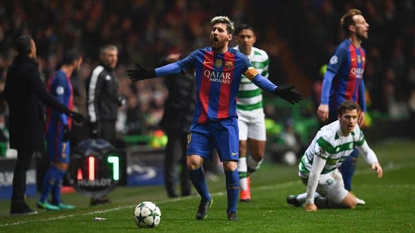 Messi scored a brace against Celtic