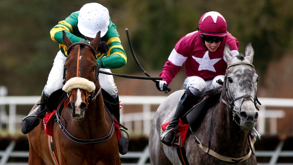 Petit Mouchoir and Bryan Cooper were narrowly beaten in the Herald Champion Novice Hurdle at Punchestown