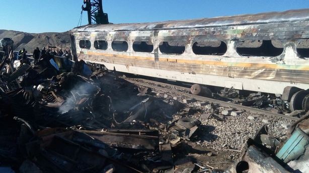 Iran train crash