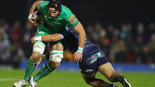 John Muldoon (L) led by example for Connacht