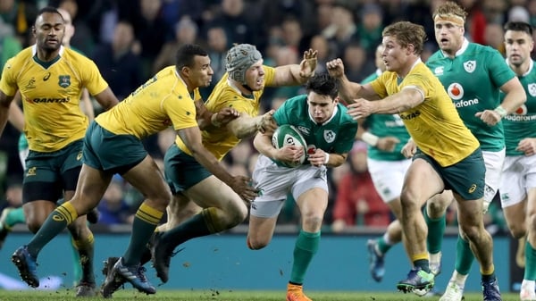 Joey Carberry in action for Ireland