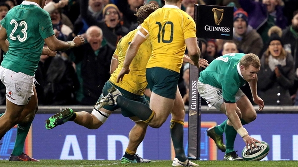 Earls with Ireland's third try