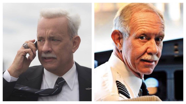 Seeing double! Tom Hanks plays the part of Capt. Chesley 'Sully' Sullenberger in Clint Eastwood's new movie