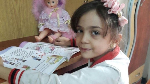 Bana Alabed: her account has tweeted that the family home has been bombed in airstrikes