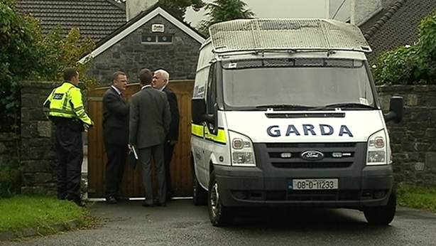 Gardaí at the scene