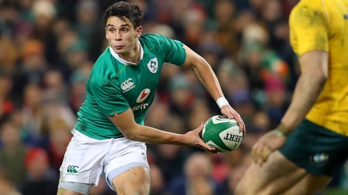 Joey Carbery won his first and third caps against New Zealand and Australia respectively