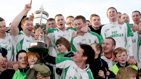 Martin Comerford celebrates O'Loughlin Gaels' last Leinster success six seasons ago