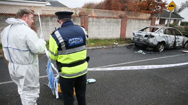 Gardaí discover burned out car