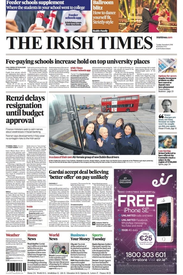 The Irish Times Dec 6 