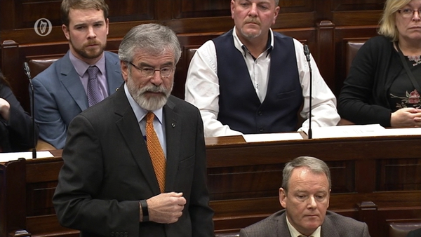 Gerry Adams told the Dáil that he never accused anyone of being a suspect in the murder of Brian Stack