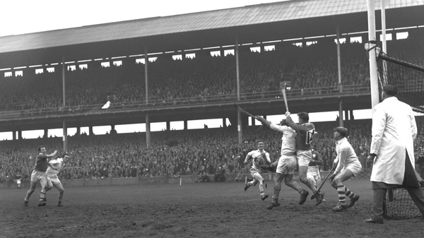 'Heyday' - A huge crowd looks on as Leinster and Connacht meet in the 1963 Railway Cup semi-final at Croke Park (pic: RTÉ Archives)