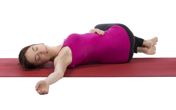 Supine Spinal Twist
